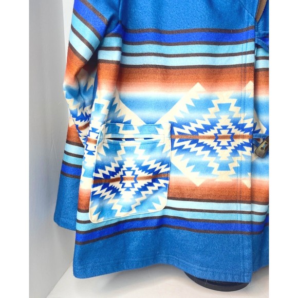 Southwestern Print Hooded Multicolor Sz S Jacket - Picture 7 of 16